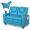 Blue, variant on Costway 2-Seater Kids Recliner with Cup Holders Side Storage Pockets Adjustable Backrest Pink