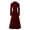 Red, variant on Womens Victorian Coat Solid Notched Lapels Long Sleeve Double Jacket Fitted Waist Flared Maxi Hem Party Overcoat