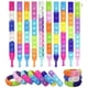thumbnail image 1 of 15 pulseras antiestrés de silicona, multicolores, con burbujas, juguetes sensoriales antiestrés para niños y adultos (colores aleatorios), 1 of 5
