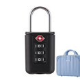 thumbnail image 2 of Dsscvnef Luggage Lock Compatible Travel Luggage Locks | Luggage Locks | Set Your Own Combination Approved Lock | Digit Combination Lock Stainless Steel Lock for Suit, 2 of 7