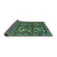 thumbnail image 2 of Ahgly Company Indoor Square Medallion Turquoise Blue French Area Rugs, 8' Square, 2 of 4