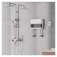 thumbnail image 4 of Chauffe-eau Instantané Salle de Bain Cuisine Mural Chauffe-Eau Électrique Affichage de la Température LCD avec Télécommande, Design de Protection de Sécurité, 4 of 7