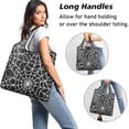 thumbnail image 2 of 5 Pack Foldable Shopping Bag,Halloween Spider Web Pattern Reusable Grocery Bags with Pockets,Large Reusable Tote Bags with Handles Waterproof & Lightweight, 2 of 6