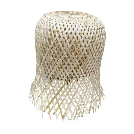 

Classic Pendant Light Cover Ceiling Light Fixture Ornament Handwoven Bamboo Lamp Shade for Fireplace Bedside Living Room Bedroom Dining Room