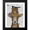 thumbnail image 2 of Fab Funky 15x18 Black Modern Framed Museum Art Print Titled - Goat In Straw Hat Book Print, 2 of 5