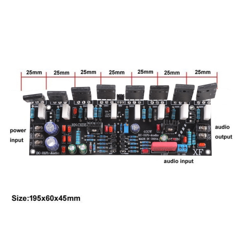Professional Mono 400W Amplifier Double Stage Electric Designs for Powerful Bass