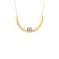 thumbnail image 3 of ARAIYA FINE JEWELRY 14K Yellow Gold Oval-Shape Lab-Grown Diamond Fashion Pendant&nbsp;with Silver Yellow Plating Cable Chain Necklace (1/4 cttw, D-F Color, VS1 Clarity)18", 3 of 7