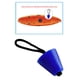 thumbnail image 4 of 2 uds., Tapones de goma para botes de canoa, tapones de orificios de drenaje, tapón con cuerda azul / rojo Macarena enchufe de kayak scupper, 4 of 8