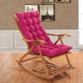 thumbnail image 2 of GZhLonKiMa Chaise Lounge Chair Cushions with Ties - Long Bench Cushion Padded Recliner Cushion Rocking Chair Pads Thickened High Back Cushion for Indoor Outdoor Patio Garden Lounge (69 * 19in,Pink), 2 of 7
