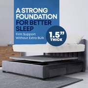 Continental Sleep, Premium 38mm Split Wood Bunkie Board for Queen Size Bed, 4-Piece Under Mattress Support Board, Fabric Ventilation Cover, Replaces Wooden Slats or Box Spring for Bed Frames
