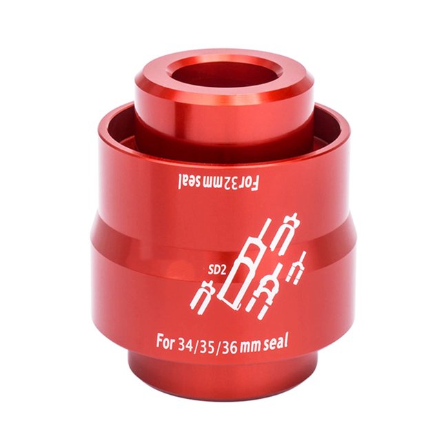 Soidarity Kit de herramientas de instalación de aleación de aluminio con sello de polvo de horquilla delantera de suspensión de bicicleta ZTTO, Ciclismo Rojo Soidarity OD020144-02