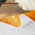 thumbnail image 5 of Erosebridal Spooky Moon Bat Quilt Full, Cute Ghost Cat Full Bedspread Sets for Boys Girls, Orange Black Cream, 3-Piece 1 Coverlet and 2 Pillowcases, 5 of 7