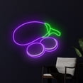 thumbnail image 3 of Handmadetneonsign Eggplant Neon Sign, Eggplant LED Sign, Eggplant Neon Light, Eggplant Led Light, 3 of 5