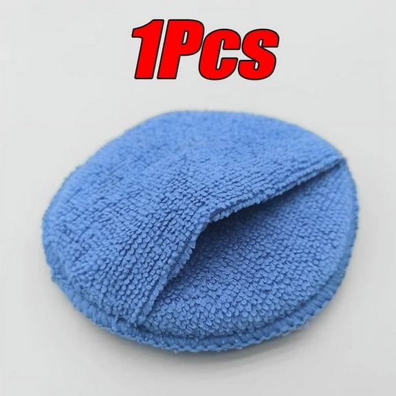 10Pcs Car Detailing Applicator Pads Car Care Waxing Polish Sponges Soft Microfiber Round Pocket Foam Sponges Car Cleaning Tools