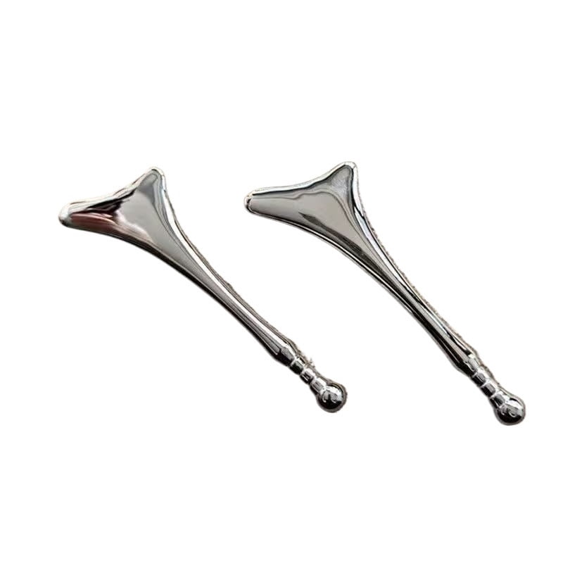 Stainless steel gua sha facial roller massager - ice point acupressor, suitable for dark circles, eye bags and sensitive skin