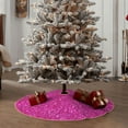 thumbnail image 6 of Kll Rose Red Glitter Christmas Tree Skirt ,Party Decorations Farmhouse For Christmas Decorations Holiday Party, 6 of 8