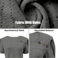 thumbnail image 4 of BLVB Women Eyelet Spring Summer Tops Dressy Casual Petal Short Sleeves Shirts Loose Blouse Outfits Beach Vacation Clothes, 4 of 7