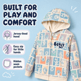 thumbnail image 7 of Bluey Little Kids' Boy or Girl Fleece Zip-Up Hoodie Pastel Multi, 7 of 7