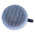 thumbnail image 4 of Blue Vintage Victorian Palm Leaves Design Large Porcelain Mug 19oz 5.25"Diameter, 4 of 7