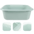 thumbnail image 4 of Monyance dish basin Rectangular Plastic Dish Tub with Strainer - Portable Washbasin(13.98X11.42X4.92Inches), 4 of 10