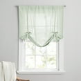 thumbnail image 5 of Mainstays Tie Up Balloon Shade Curtain Rod Pocket, Soft Sea, 42" x 63", 5 of 5