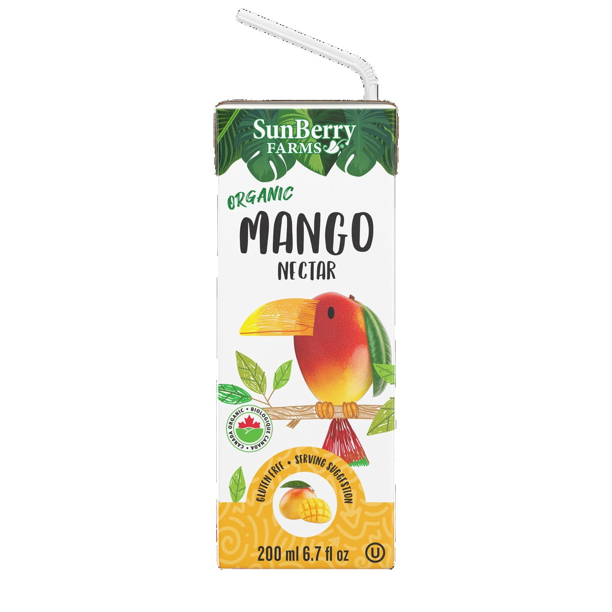 Sunberry Farms Organic Mango Nectar, 6.76 Fluid Ounce (Pack of 32)