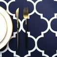 thumbnail image 2 of Moroccan Polyester Fabric Tablecloth - Water-Resistant Wrinkle Free Rectangle Dining Table Cover, Washable Protector for Holiday and Outdoor, 2 of 5