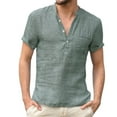 thumbnail image 1 of Chemise à Manches Courtes pour Hommes Été Décontracté Plage T-shirts Amples Tee Tops, 1 of 2