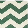 thumbnail image 6 of SAFAVIEH Chatham Jake Zigzag Stripes Wool Area Rug, Teal/Ivory, 6' x 9', 6 of 6