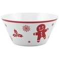 thumbnail image 6 of Melange 608410095588 36-Piece 100% Dinnerware Set Christmas Collection-Red Xmas Shatter-Proof and Chip-Resistant Melamine Dinner Plate, Salad Plate & Soup Bowl (12 Each), 10.5", White, 6 of 6