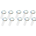 thumbnail image 2 of Guirnalda de luces LED con pilas, 10 unidades, 2 m, 20 LED, microbaterías, alambre de cobre, luces de Navidad multicolor para habitaciones, interiores, Navidad, exteriores, fiestas, bodas, bricolaje, 2 of 7