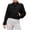 Black, variant on Women's Stand Collar Mesh Jackets, Womens Zip Up Long Sleeve Athletic Outerwear with Side Pockets Womens Fall Coat, Women's White, Sizes S-XL
