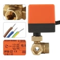 thumbnail image 1 of Válvula De Bola Motorizada De 3 Vías De Diámetro De Orificio De Flujo De 10 Mm, Válvula De Bola, Para Fan Coil De Control De Agua, 1 of 7