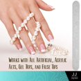 thumbnail image 4 of 10 PCS JOYJOUR Premium Professional Zebra Nail File 80/80 Double Sided Emery Board 7", 4 of 4