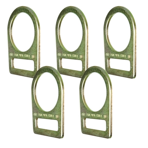 Fusion Climb Team Large Carbon Steel D-Ring Gold MBS 23KN 5-Pack