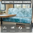 thumbnail image 4 of Yuyamidu Blue Water RV Dinette Cushion Covers Washable Camper Cushion Slipcovers Soft RV Couch Cushion Covers Furniture Protector for RV Camper Decoration, 4 of 7