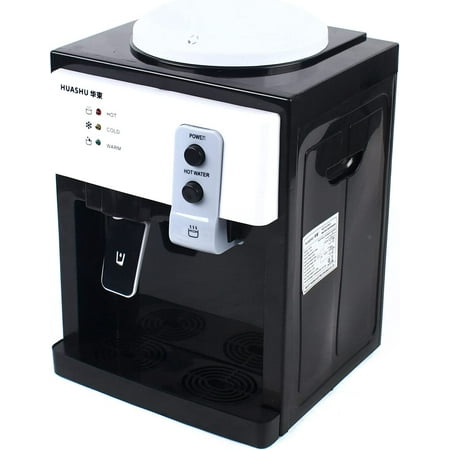 Top Loading Countertop Water Dispenser 0.9 to 5 Gallons Hot and Cold Water Cooler Dispenser Mini Desktop Water Cooler Dispenser Hot Cold Warm Water Electric Desktop Small Table Drinking Machine