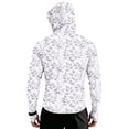 thumbnail image 7 of Havenx Sun Protection Fishing Jackets for Men Camo Long Sleeve Full Zip Coat Thumbhole Hooded Rash Guard Fishing Casual Summer Lightweight Hiking Blouses,Gray XL, 7 of 7