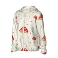 thumbnail image 2 of Kll Flat Mushrooms Print Men'S Women’s Upf 50+ Sun Protection Outdoor Hoodie Jacket Long Sleeve Fishing Hiking Performance Shirt- Small, 2 of 8