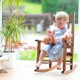 thumbnail image 2 of Ktaxon Wooden Child's Rocking Chair,Small Wooden Rocker with High Backrest for Kids Ages 3-6,for Patio Porch Outdoor & Indoor,Living Room,Bedroom,Balconies(Natural), 2 of 13
