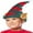 Elf Hat Child, variant on PMU Christmas Magical Elf Hat with Ears Felt Red/Green Stripes - Adult Size Hats for Women, Men, Funny Headwear and Caps Costume, Party Accessories, Plays, Photo Shoots (1/Pkg) Pkg/1