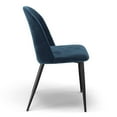 thumbnail image 4 of Pemberly Row Modern Velvet Side Chair (Set of 2) in Sapphire, 4 of 7