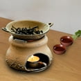 thumbnail image 2 of kurtrusly Ceramic Incense Aroma Burner Essential Wax Oil Diffuser Wave pattern set, 2 of 9