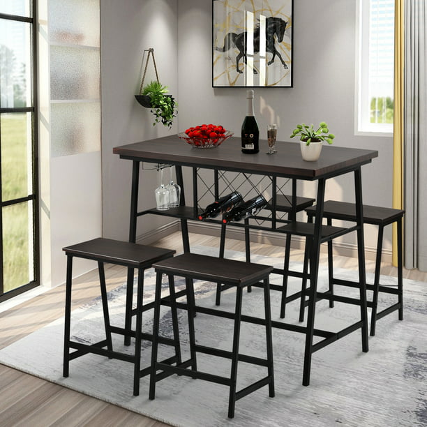 Metal Counter Height Dining Table Set, Counter Height Dining Room Table And Chair Set Ikea