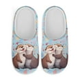 thumbnail image 2 of POLERO Kawaii Otters Print Indoor Slippers for Women Lightweight House Bedroom Closed Toe Warm Slipper Shoes Trendy Gift Slippers, Size 10.5-11.5, 2 of 7