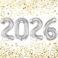 thumbnail image 1 of Lámina plateada para Año Nuevo con el número 2026 de Balloons Abxqa 2026, 1 of 7