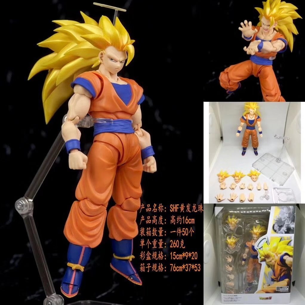 Inove Info - ACTION FIGURE GOKU SUPER SAYAJIN 3 REF. 27814/27815