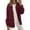 Wine Red, variant on Women'S Fall Casual Long Sleeve Button Down Loose Light-Weight Shacket Shirt Jacket Coat with Pockets Wine Red XXL