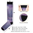 thumbnail image 3 of FORMRS Womens Knee High Socks Casual Long Thick Travel Daily Wear, 2 Pairs, Purple Forest, 3 of 6