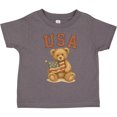 thumbnail image 3 of Inktastic Patriotic USA Teddy Bear with American Flag Boys or Girls Toddler T-Shirt, 3 of 5